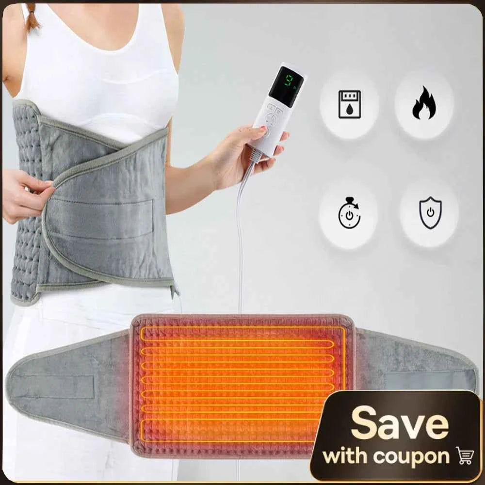 HeatRelief™ Electric Heating Pad Belt – Adjustable Back Support &amp; Soothing Warmth