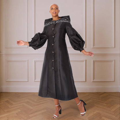 Elegant One-Piece Cassock Robe for Church Wear- 4801 by Tally Taylor