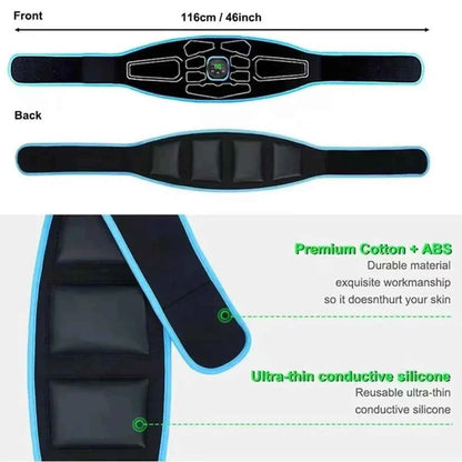 CoreTone™ EMS Abdominal Toning Belt – Digital Display &amp; Muscle Stimulation