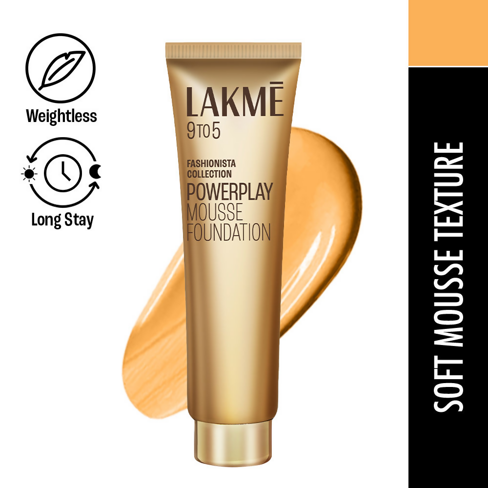 Lakme 9 To 5 Powerplay Mousse Foundation - Beige Vanilla