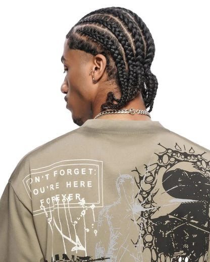 Valabasas Escape Tee - Grey by Denim Exchange