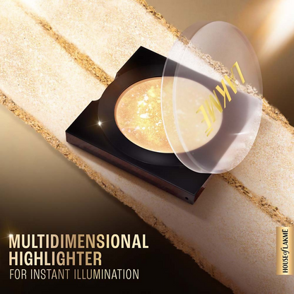 Lakme Glitterati Marble Highlighter - Gold Goddess