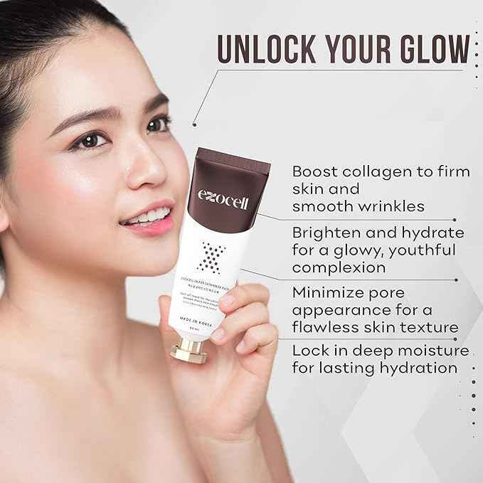 EXOCELL Glass Skin Mask Pack, Korean Peel-Off Mask for Ultimate Glossy Skin Finish 60 ml