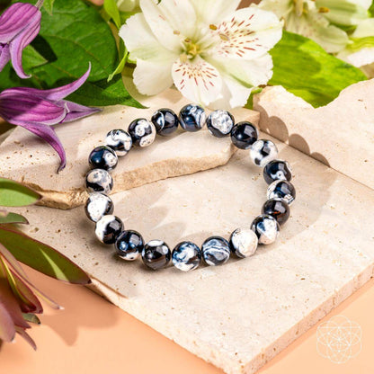 Exotic Orca Agate Bracelet Of Deep Healing - DestGlow