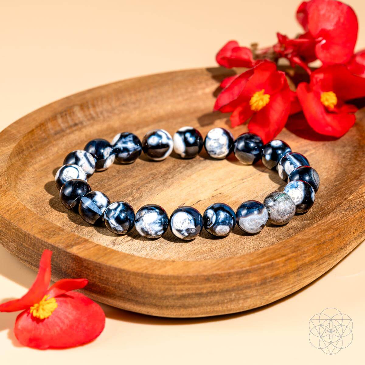 Exotic Orca Agate Bracelet Of Deep Healing - DestGlow