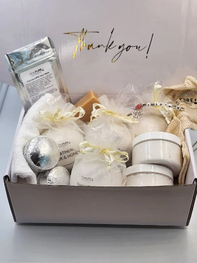 Spa Gift Box | Relaxation Spa Set | Unwind Spa Gift for Her | Self Care | Pamper Gift Best Friend Mom | Home Spa Day | Anniversary Gift Box