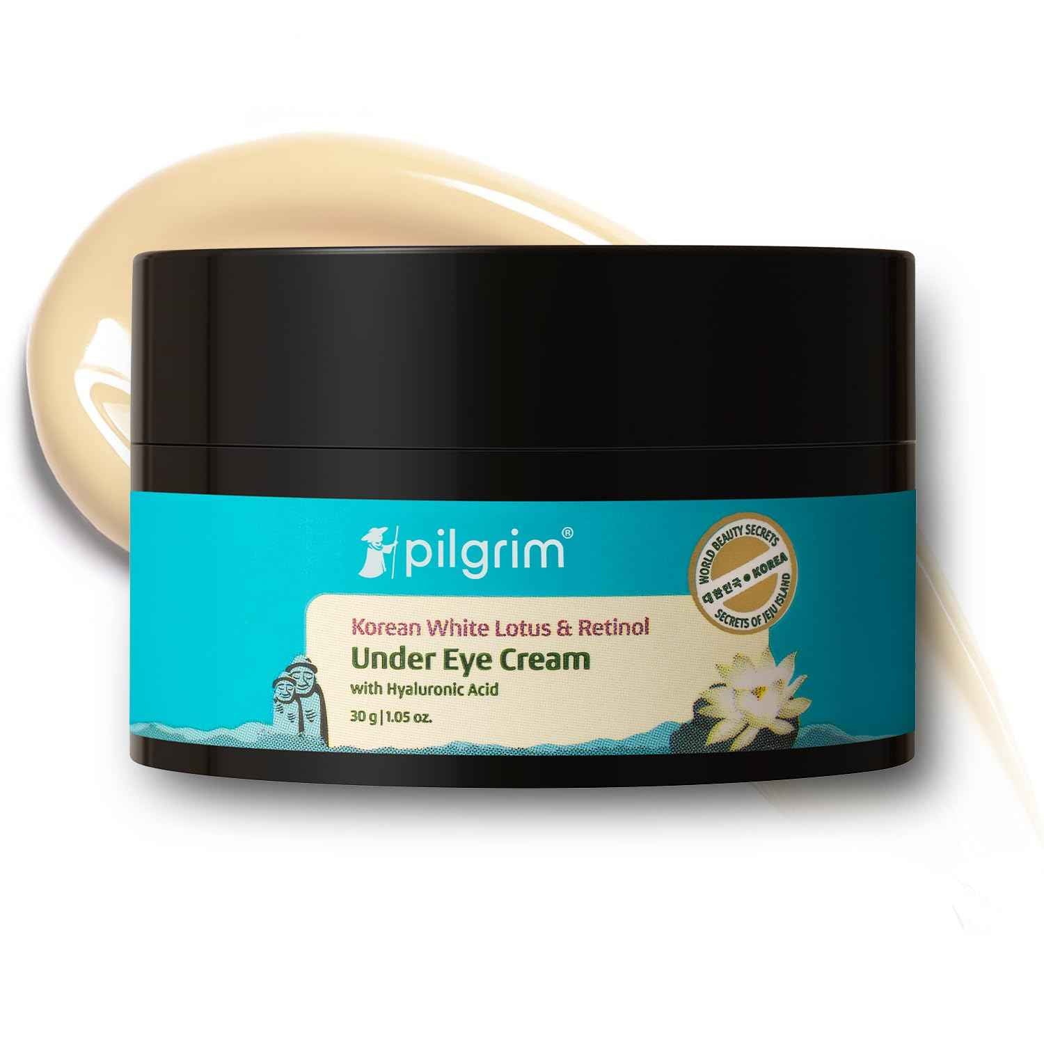 Pilgrim Korean Retinol Under Eye Cream with Vitamin C &amp; Hyaluronic Acid For Dark Circles, Puffiness &amp; Fine Lines