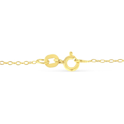 Yellow Color Plated Sterling Silver Diamond Station Necklace (1/2 cttw, K-L Color, I2-I3 Clarity) by Bids.com