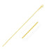 14k Yellow Gold Solid Diamond Cut Rope Bracelet 1.5mm  DestGlow