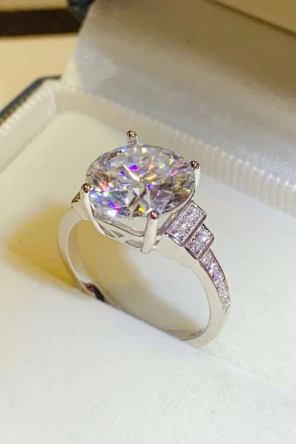 5 Carat Brilliant Round Cut Sparkala™ Platinum Over Pure Sterling Silver Ring by Sparkala