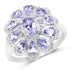 1.84 Carat Genuine Tanzanite .925 Sterling Silver Ring by Bids.com