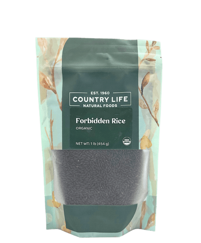 Forbidden Rice, Black, Organic (Black Pearl Rice)  DestGlow