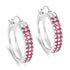 2.20 Carat Genuine Ruby .925 Sterling Silver Earrings  DestGlow