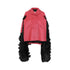 Maison Margiela Faux Fur Trimmed Leather Cape Jacket Women by Luosophy
