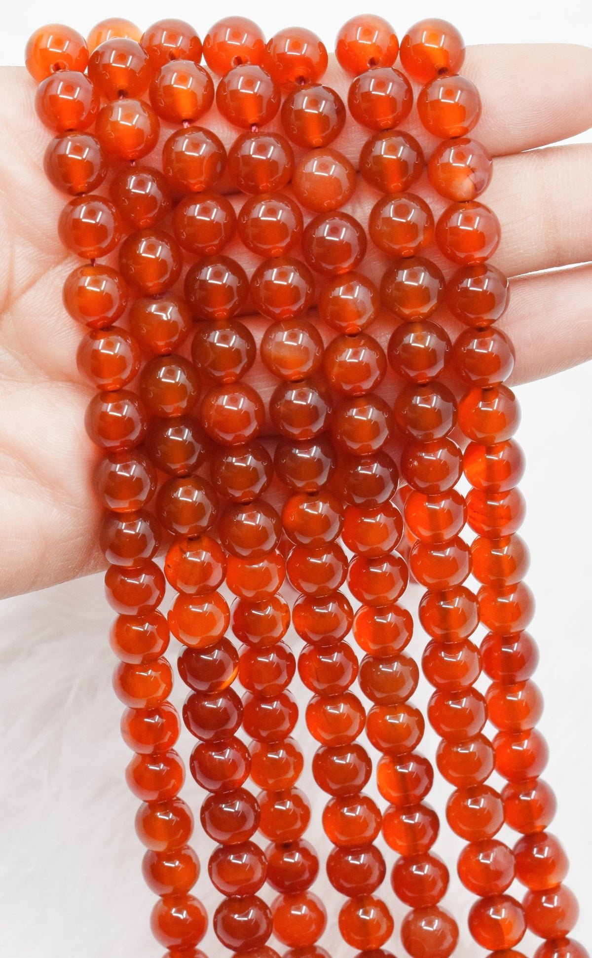 Red Onyx Beads, Natural Round Crystal Beads 4mm to 12mm  DestGlow