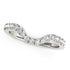 14k White Gold Curved Style Wedding Ring with Diamonds (1/3 cttw) by Bids.com