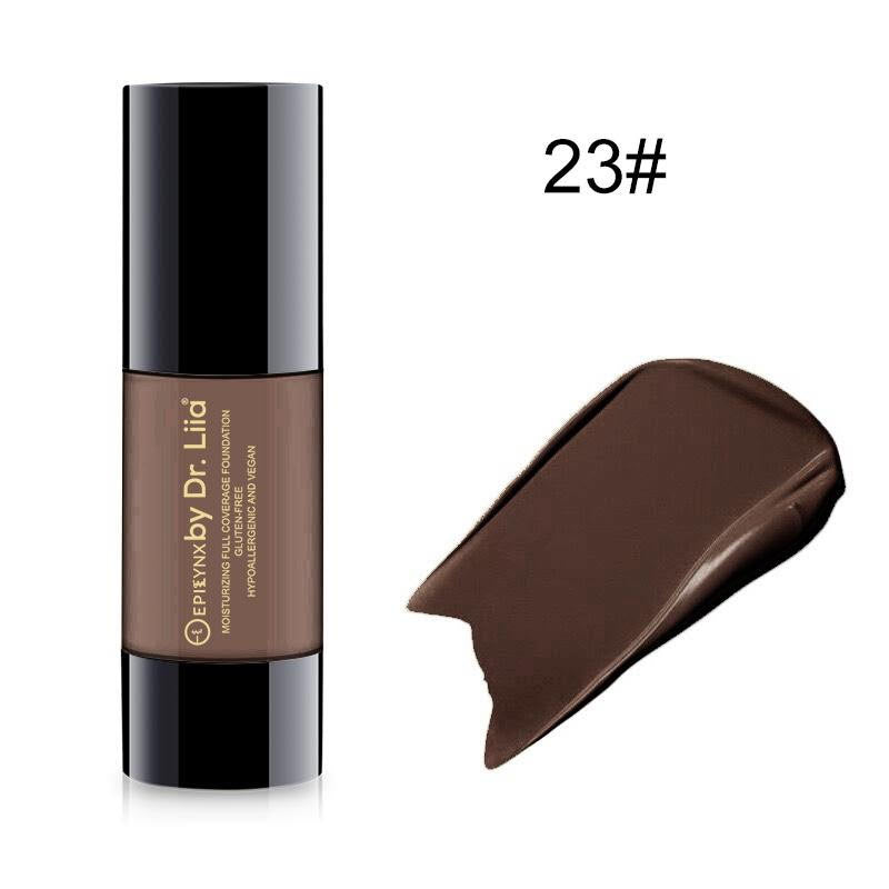 Breathable Full-Coverage Foundation – Dewy Finish, Hydrating, Vegan, Gluten-Free (SPF 15) by EpiLynx