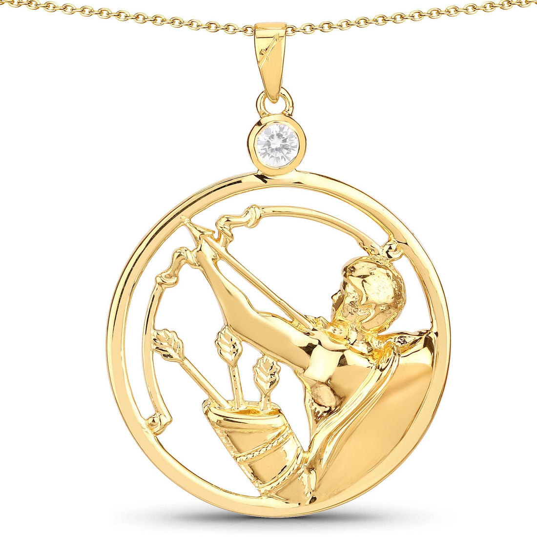 0.33 Carat Genuine White Zircon .925 Sterling Silver Pendant by Bids.com