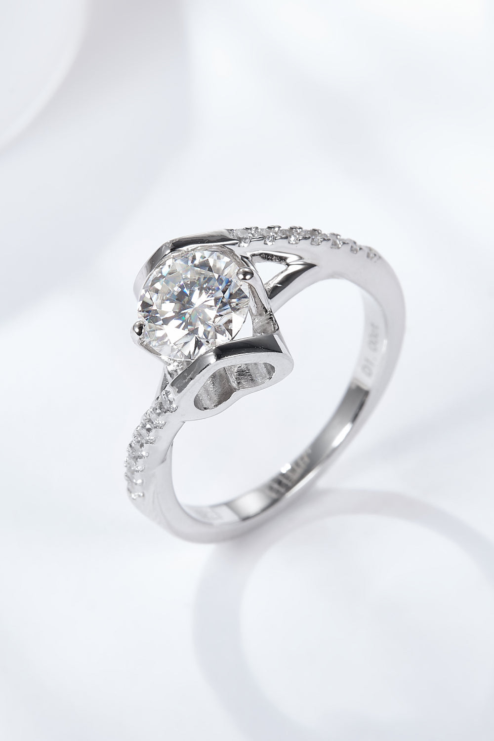 Limitless Love Brilliant Round Cut Sparkala™ Ring (Platinum Over Pure Sterling Silver) by Sparkala