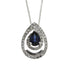 .75ct Sapphire Diamond Fashion Pendants 14KT White Gold by Bids.com