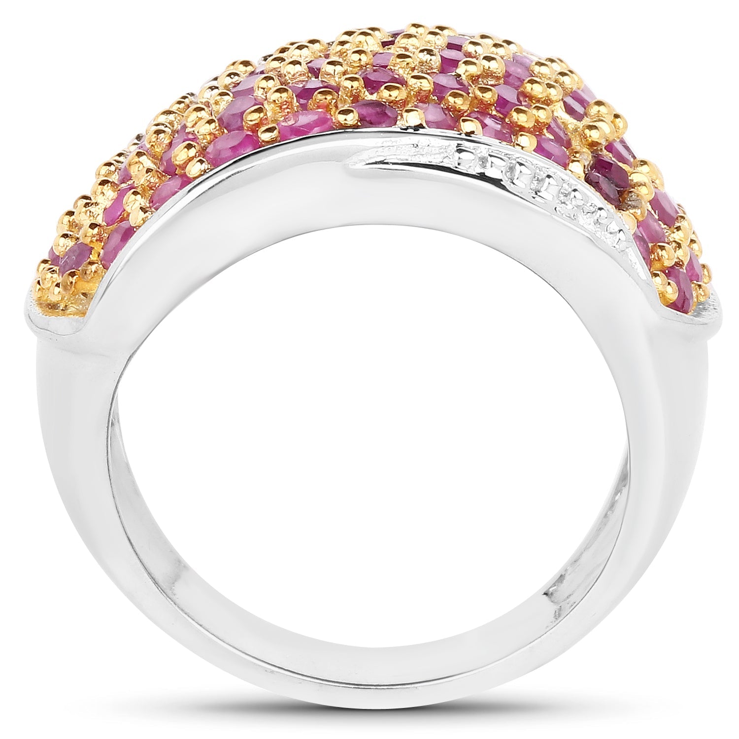 2.49 Carat Genuine Ruby .925 Sterling Silver Ring by Bids.com