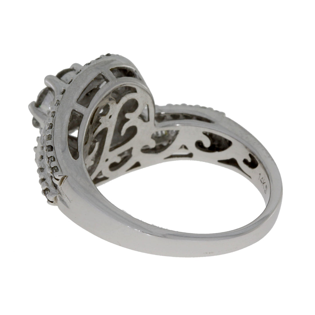 Genuine 1.00ct Diamond Ring 14KT White Gold by Bids.com