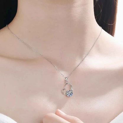 2 Carat Sparkala™ Heart 925 Sterling Silver Necklace