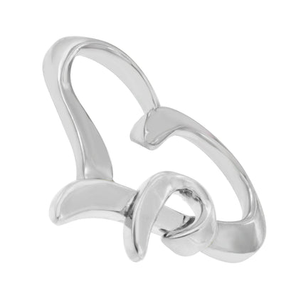 .925 Sterling Silver Heart Shaped Pendant Necklace by Bids.com