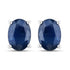 1.90 Carat Genuine Blue Sapphire 14K White Gold Earrings  DestGlow