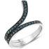 0.46 Carat Genuine Blue Diamond .925 Sterling Silver Ring by Bids.com