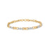 10k Yellow Gold 1/3 Cttw Diamond 3 Stone and X-Link Bracelet (I-J Color, I1-I2 Clarity) - 7.50" Inches by Bids.com