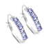 2.04 Carat Genuine Tanzanite .925 Sterling Silver Earrings  DestGlow
