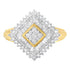 10K Yellow Gold Diamond Ballerina Ring (1 Cttw, I-J Color, I1-I2 Clarity) - Size 7 by Bids.com