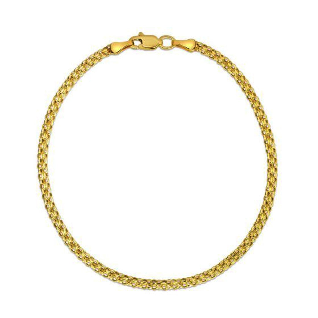 14k Yellow Gold Bismark Bracelet (2.50 mm)  DestGlow