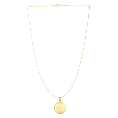 14k Yellow Gold Tree of Life Locket Necklace by Bids.com