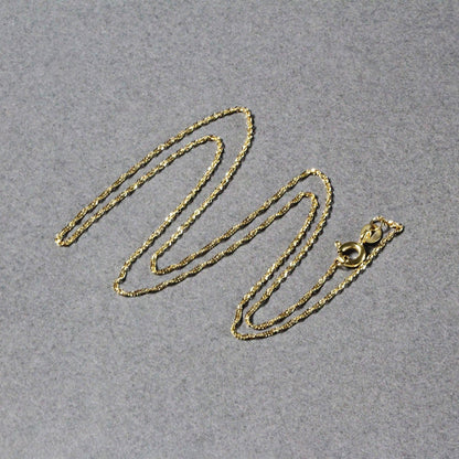 14k Yellow Gold Singapore Chain 1.0mm by Bids.com
