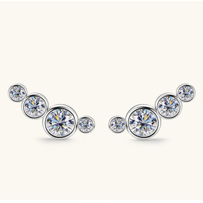 Sparkala™ Pure Sterling Silver Stud Earrings - DestGlow