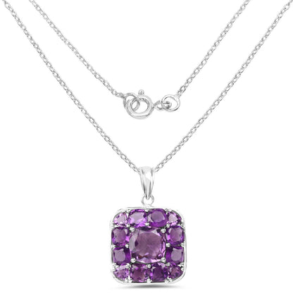 8.20 Carat Genuine Amethyst .925 Sterling Silver Pendant by Bids.com