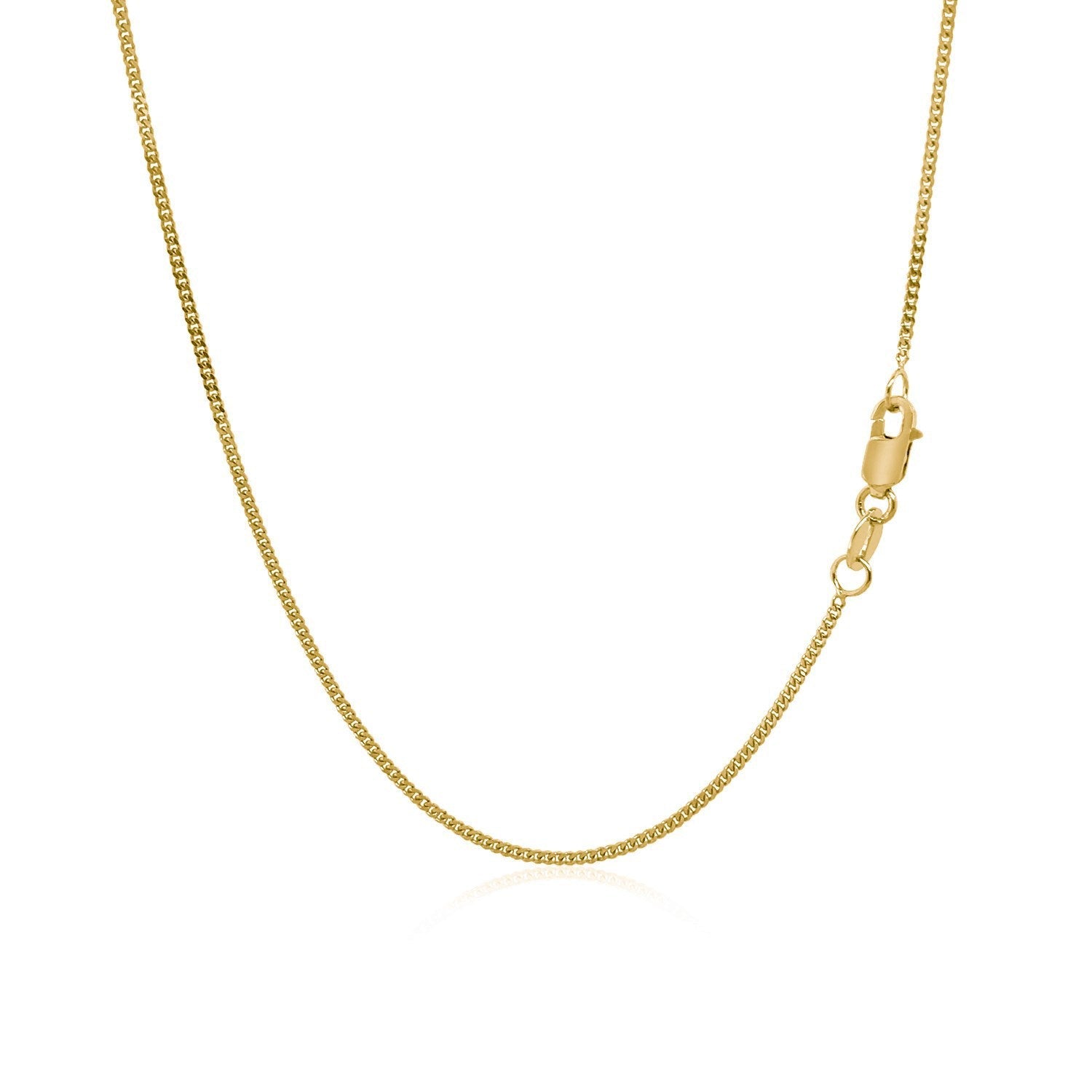14k Yellow Gold Gourette Chain 1.0mm by Bids.com