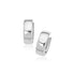 14k White Gold Snuggable Hoop Earrings by Bids.com
