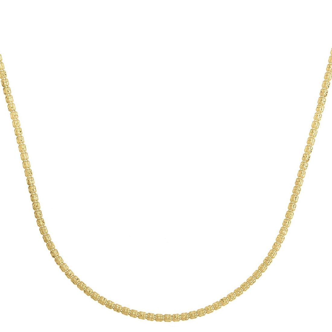 Ice Barrel Chain in 14k Yellow Gold (2.70 mm) by Bids.com