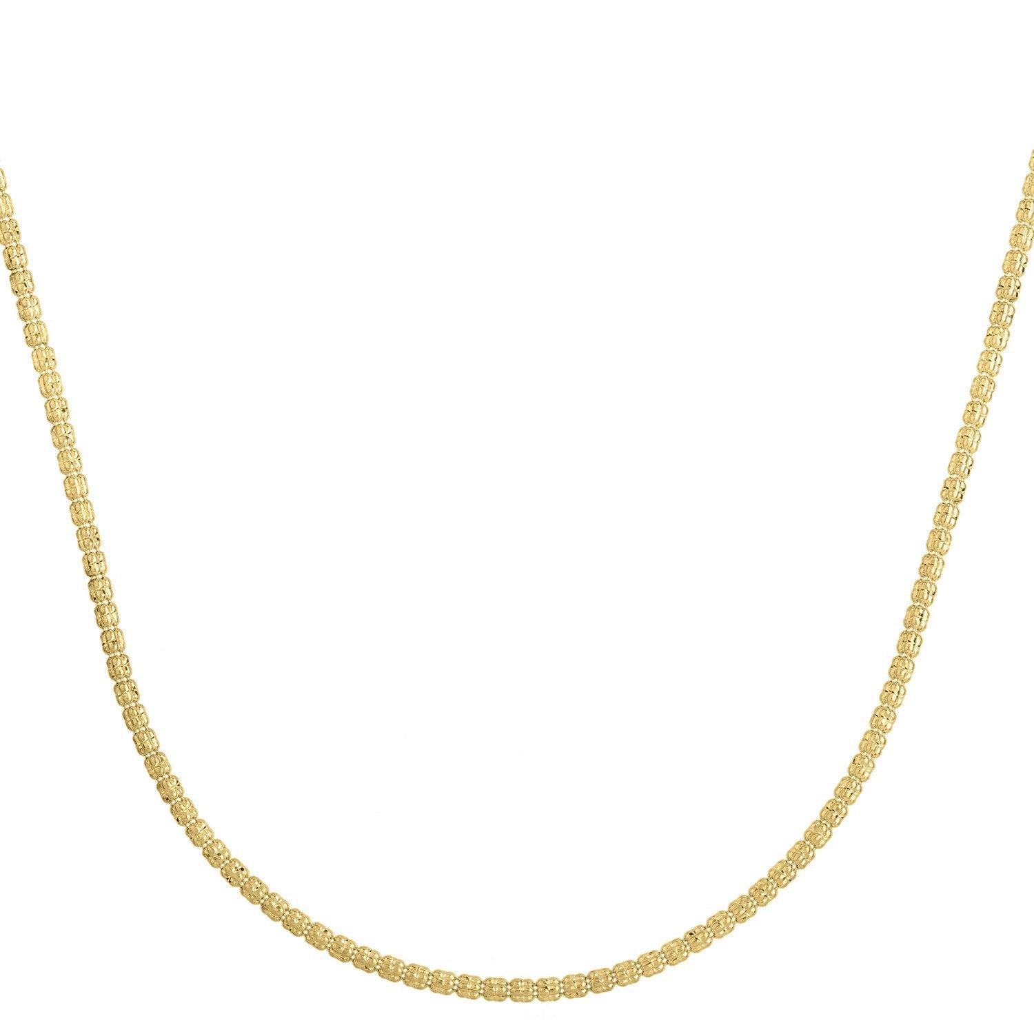 Ice Barrel Chain in 14k Yellow Gold (2.70 mm) by Bids.com