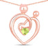 0.25 Carat Genuine Peridot .925 Sterling Silver Pendant by Bids.com