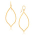 14k Yellow Gold Marquise Style Polished Earrings by Bids.com