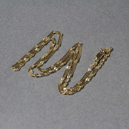 2.1mm 14k Yellow Gold Singapore Chain by Bids.com