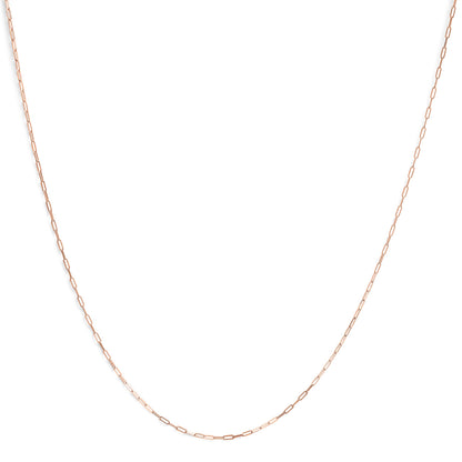 Unisex Solid 14K Yellow Gold 1.5mm Paperclip Chain Necklace - 18 Inches by Bids.com