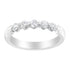 14K White Gold 1/2 cttw Diamond 5-Stone Band Ring (H-I Clarity, SI2-I1 Color) - Size 7 by Bids.com