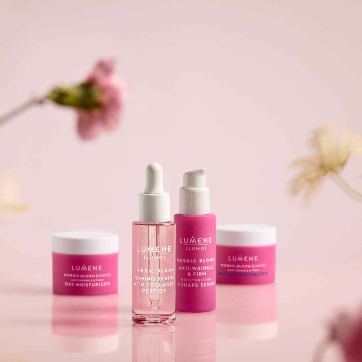 [Lumo] Vegan Collagen Face Serum - Firming Peptide Serum Formulated with Hyaluronic Acid for Smoother, Plump-Looking Skin - Helps to Reduce the Appearance of Fine Lines + Wrinkles (1 Fl Oz)