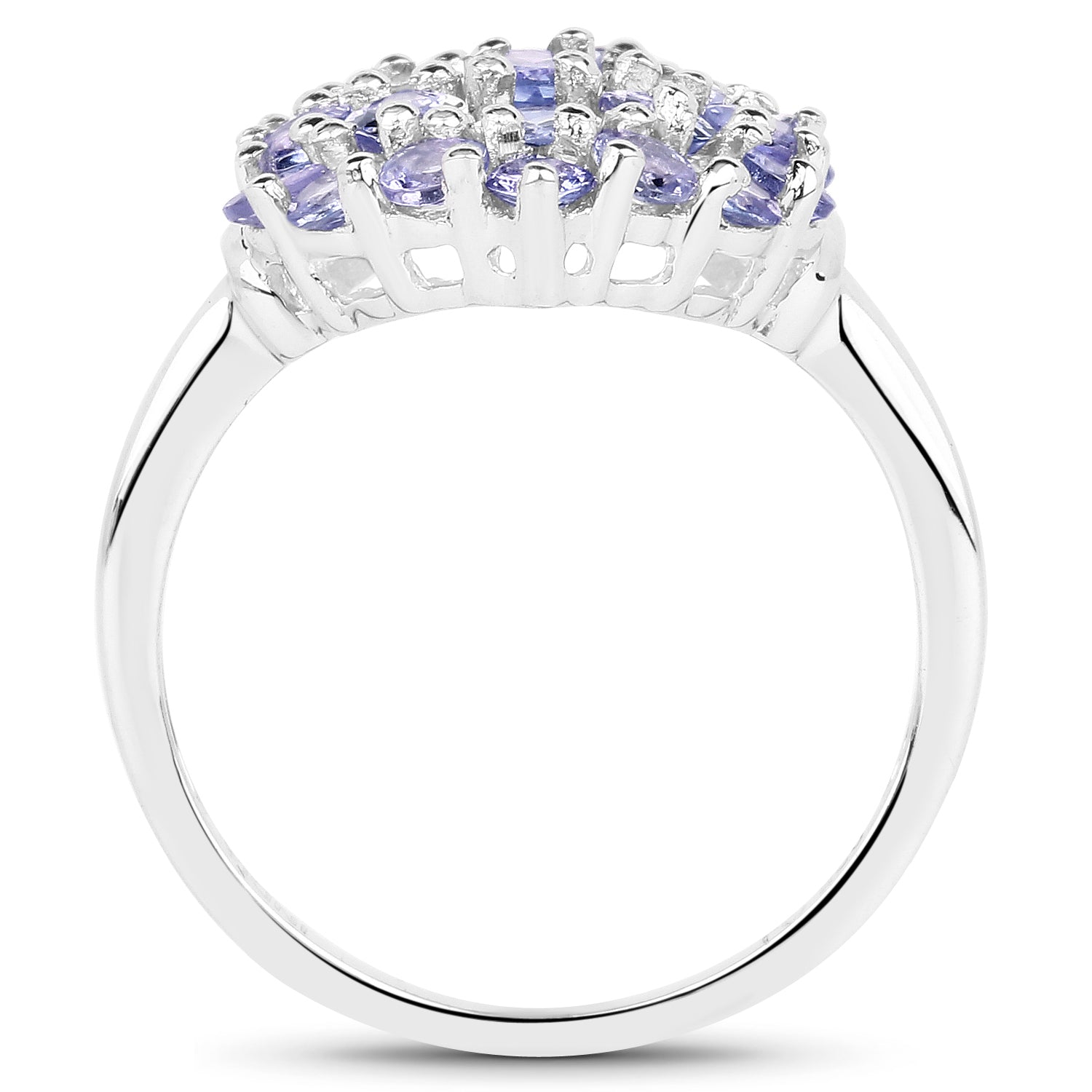 2.31 Carat Genuine Tanzanite .925 Sterling Silver Ring by Bids.com