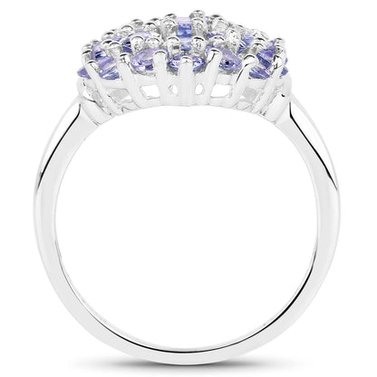 2.31 Carat Genuine Tanzanite .925 Sterling Silver Ring by Bids.com